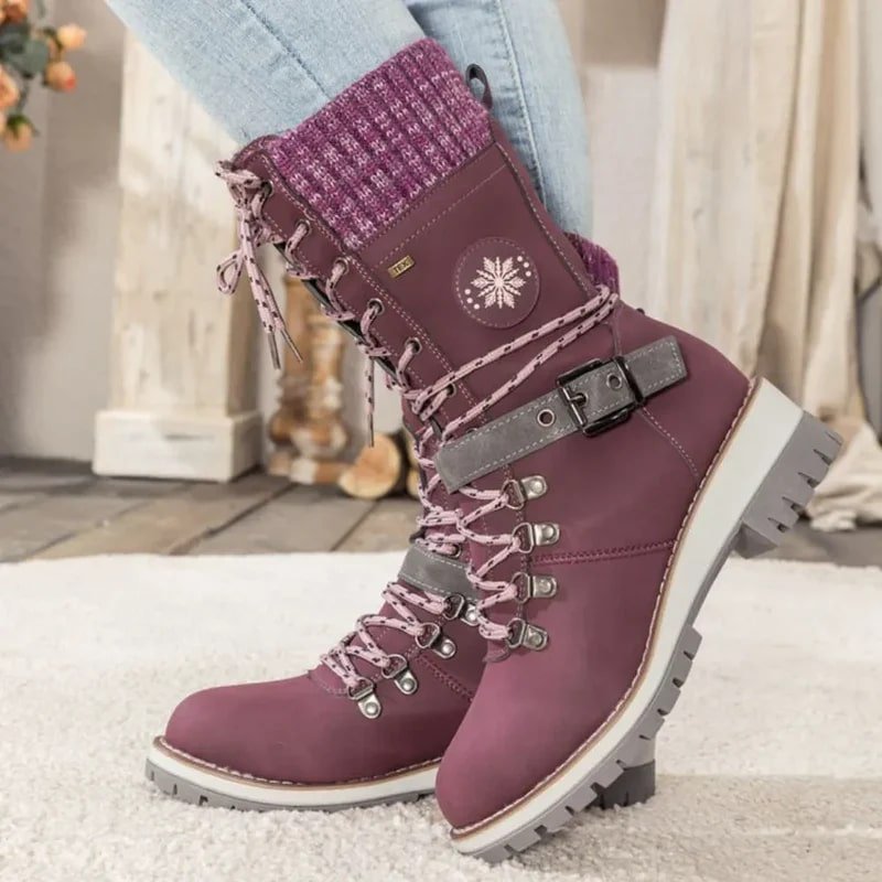 Winter High-Top Boots | Warm Fleece-Lined | Stylish and Durable