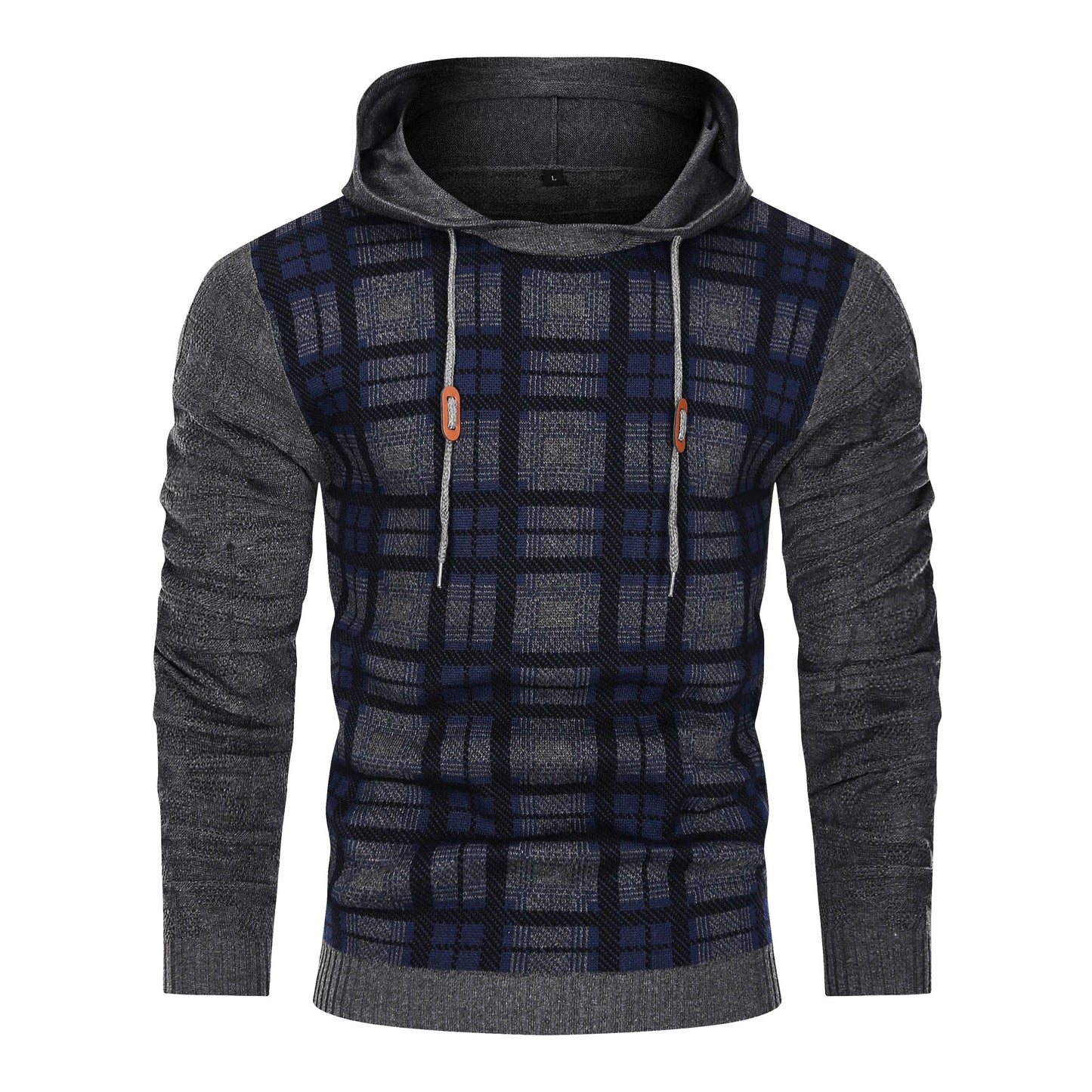 Alpha Knit Hoodie | Textured Pullover with Drawstring Hood