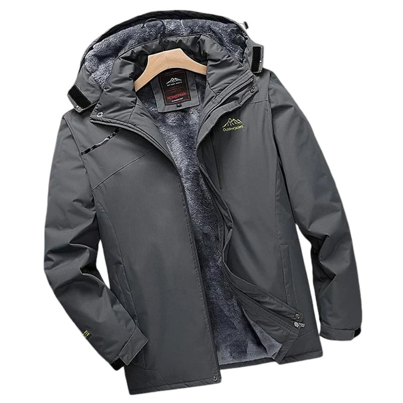 Men’s Waterproof Softshell Jacket | Fleece-Lined Hooded Shell | All-Season Outdoor Layer
