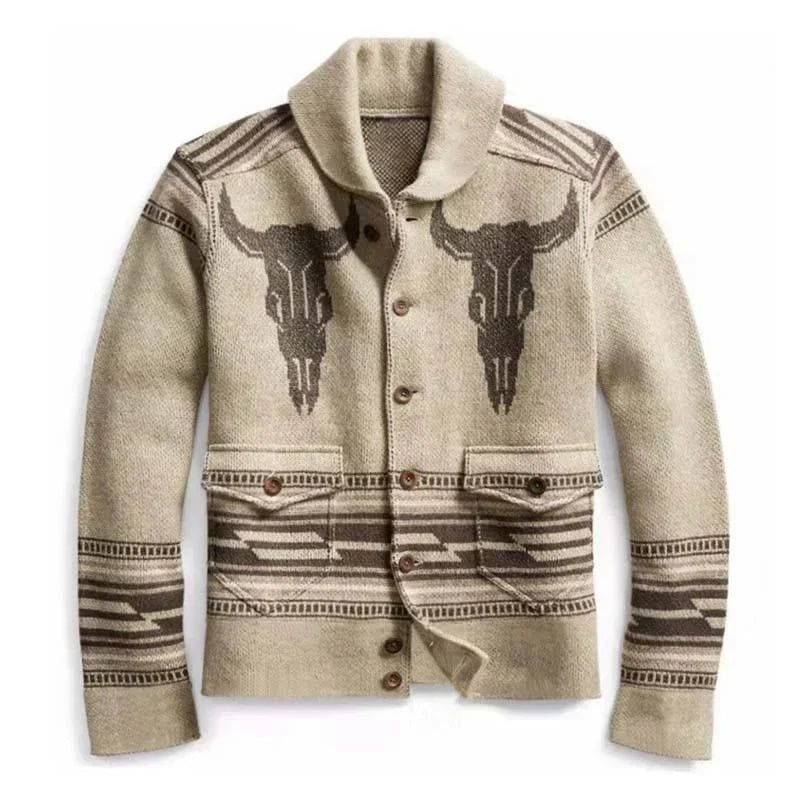 Southwest Knit Jacket | Wool-Blend | Western-Inspired Button Front