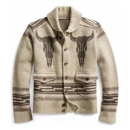 Southwest Knit Jacket | Wool-Blend | Western-Inspired Button Front