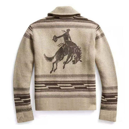 Southwest Knit Jacket | Wool-Blend | Western-Inspired Button Front