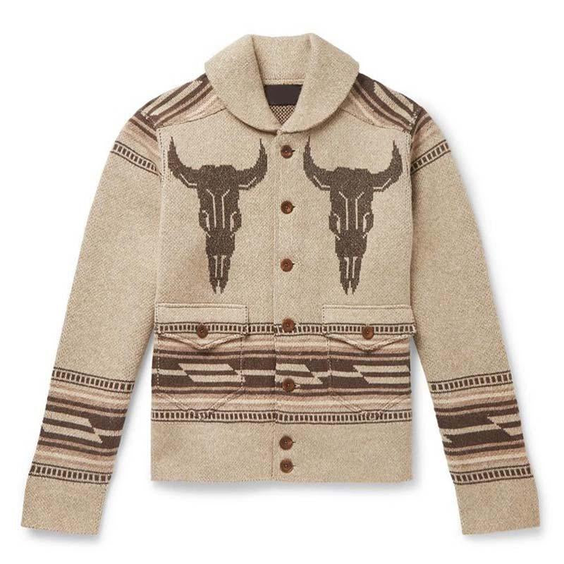 Southwest Knit Jacket | Wool-Blend | Western-Inspired Button Front