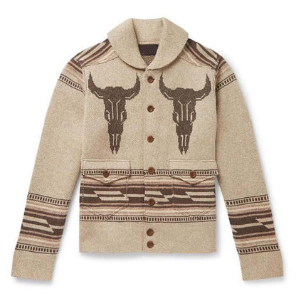 Southwest Knit Jacket | Wool-Blend | Western-Inspired Button Front