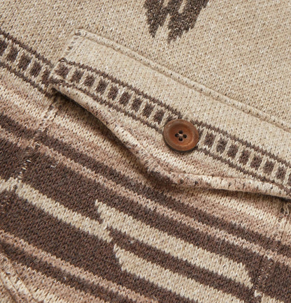 Southwest Knit Jacket | Wool-Blend | Western-Inspired Button Front