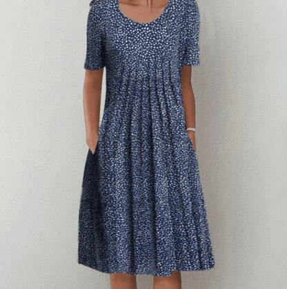 Floral Scoop Neck Midi Dress | Breezy Everyday Summer Look