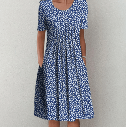 Floral Scoop Neck Midi Dress | Breezy Everyday Summer Look
