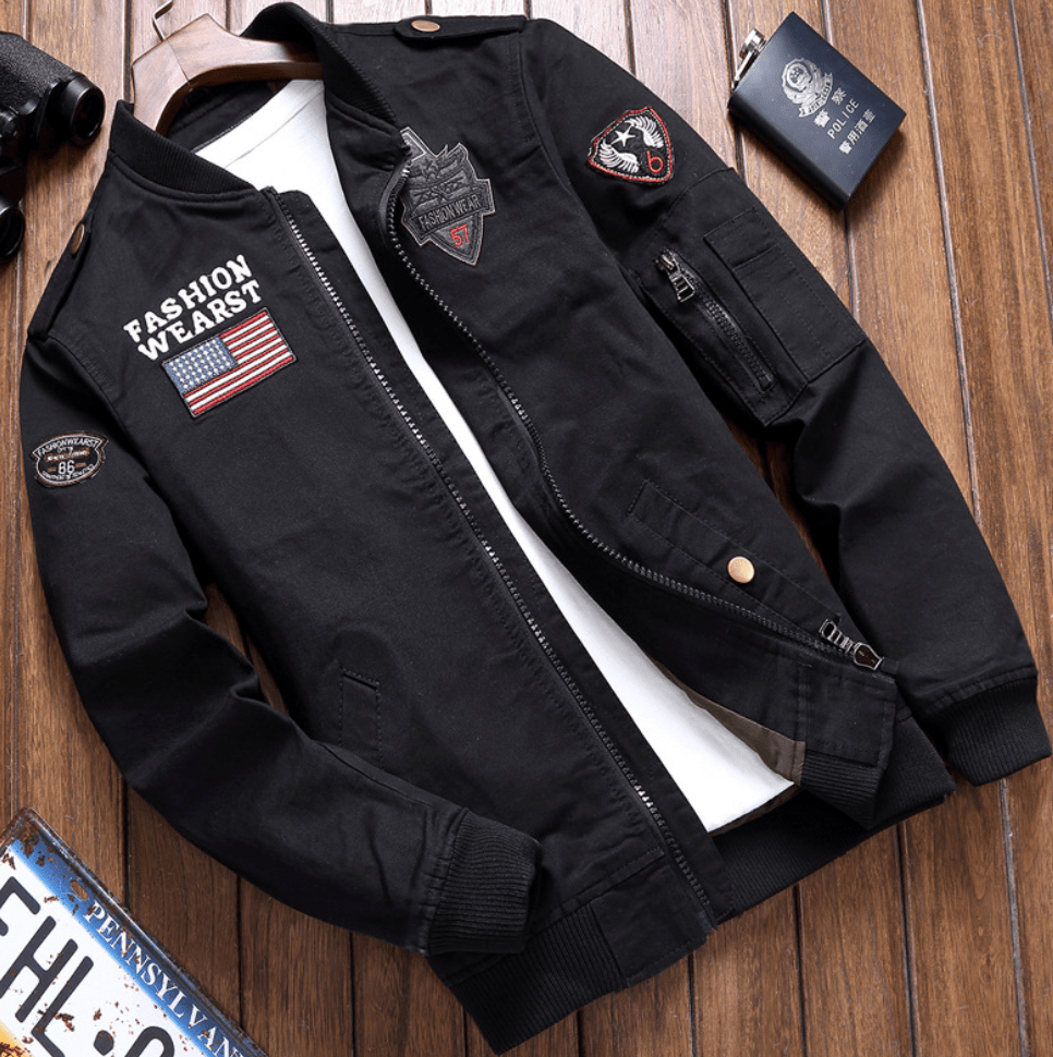 Men’s Bomber Jacket | Military-Inspired Style | Casual Outerwear