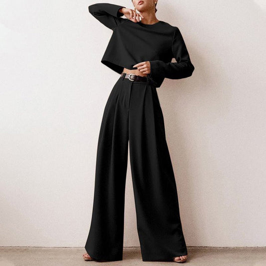 Wide-Leg Pant Set | Minimalist Two-Piece | Relaxed Tailored Fit