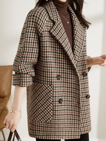 Plaid Oversized Blazer | Vintage Inspired | Tailored Fit | Casual & Office Chic
