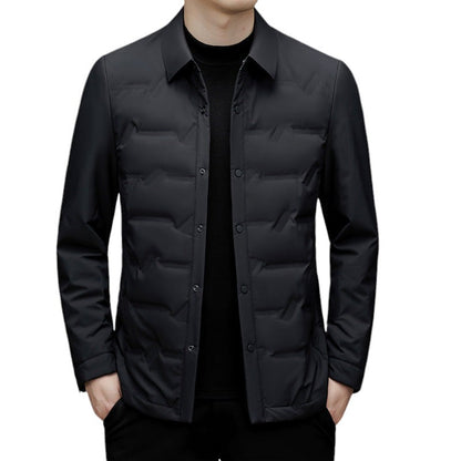 Men’s Shirt Jacket | Lightweight Insulated Layer | Snap Front Quilted Outerwear