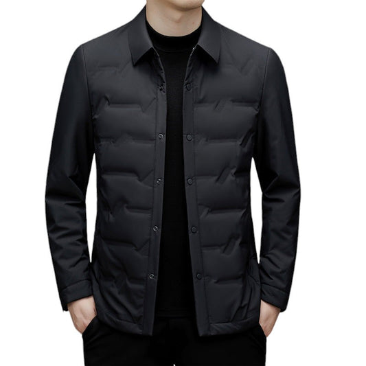 Men’s Shirt Jacket | Lightweight Insulated Layer | Snap Front Quilted Outerwear
