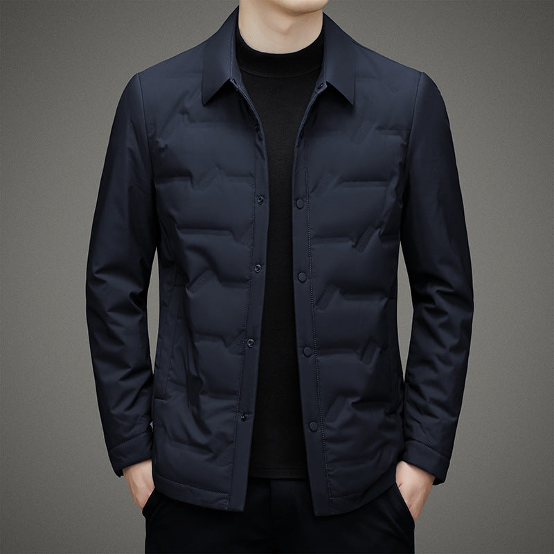 Men’s Shirt Jacket | Lightweight Insulated Layer | Snap Front Quilted Outerwear