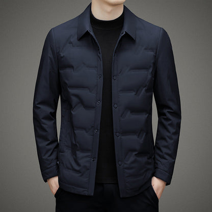 Men’s Shirt Jacket | Lightweight Insulated Layer | Snap Front Quilted Outerwear