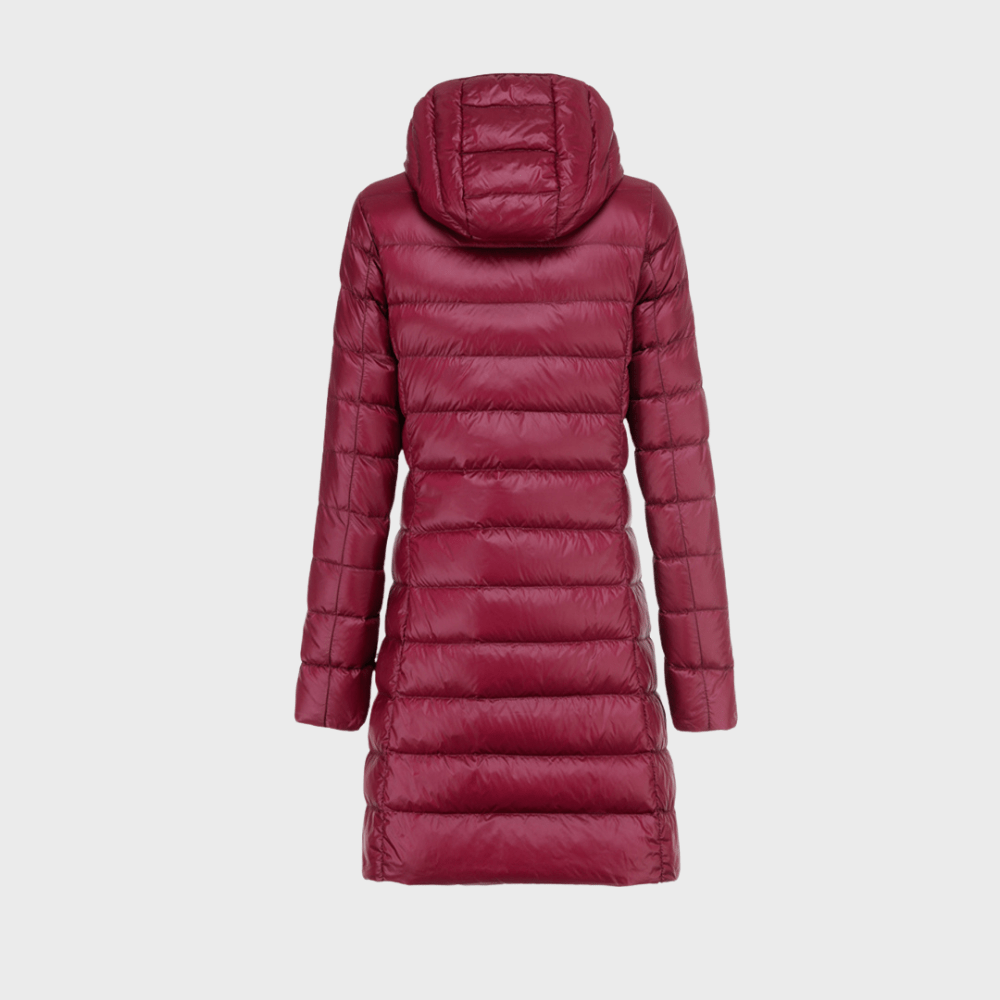 Women's Lightweight Puffer Coat | Hooded Design | Water-Resistant | Winter Outerwear
