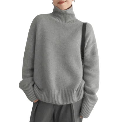 Oversized Turtleneck Sweater | Soft Knit Blend | Effortless Winter Style
