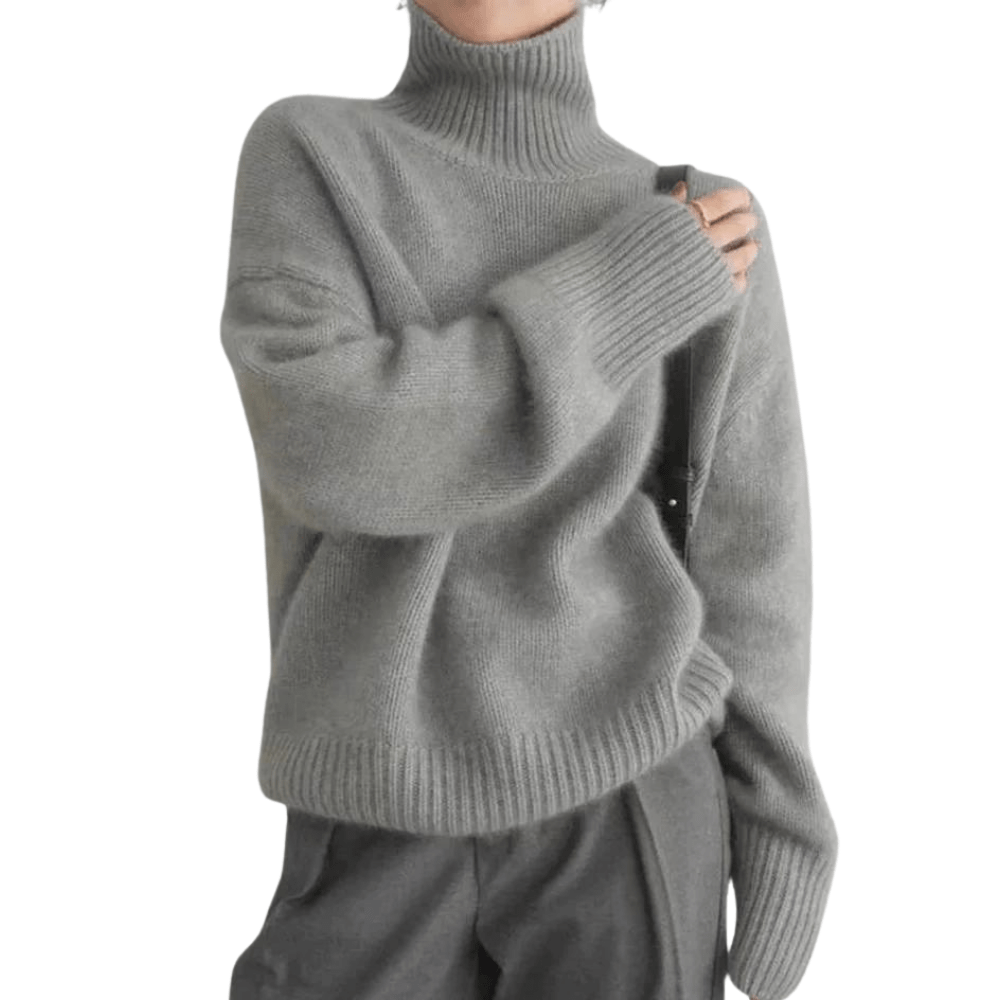 Oversized Turtleneck Sweater | Soft Knit Blend | Effortless Winter Style