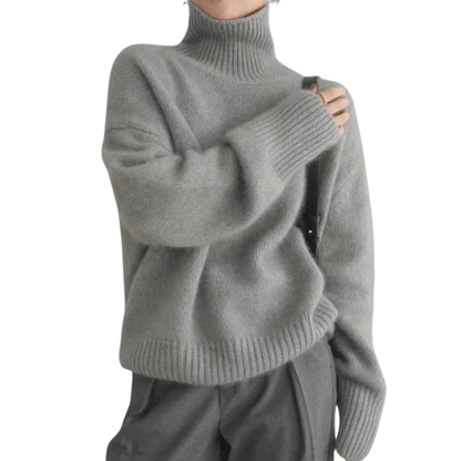 Oversized Turtleneck Sweater | Soft Knit Blend | Effortless Winter Style