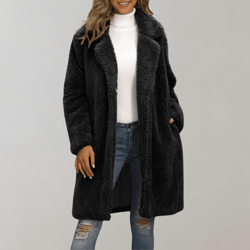 Long Faux Fur Coat | Plush & Warm | Luxe Winter Outerwear | Casual to Formal Wear