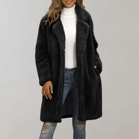 Long Faux Fur Coat | Plush & Warm | Luxe Winter Outerwear | Casual to Formal Wear
