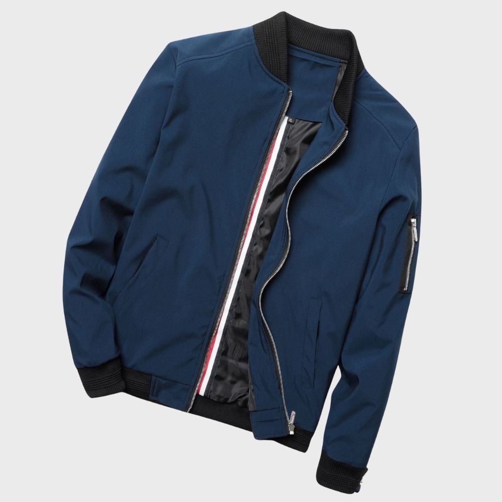 Men’s Bomber Jacket | Slim Fit Zip-Up | Lightweight Urban Layer