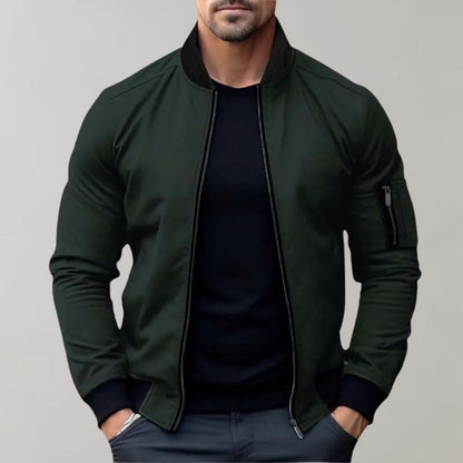 Men’s Bomber Jacket | Slim Fit Zip-Up | Lightweight Urban Layer