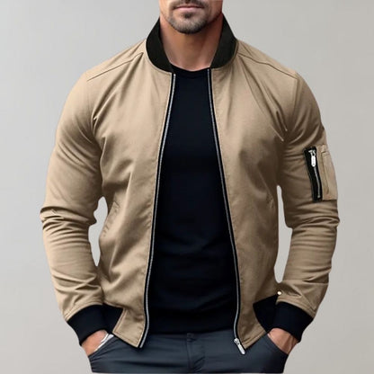 Men’s Bomber Jacket | Slim Fit Zip-Up | Lightweight Urban Layer