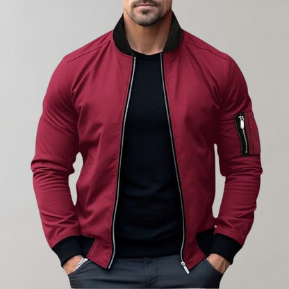 Men’s Bomber Jacket | Slim Fit Zip-Up | Lightweight Urban Layer