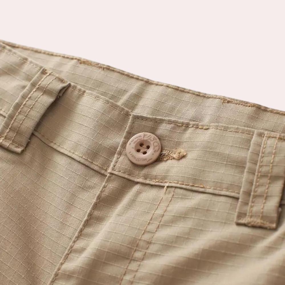 Men's Utility Cargo Pants | Multi-Pocket Cotton Twill | Relaxed Fit