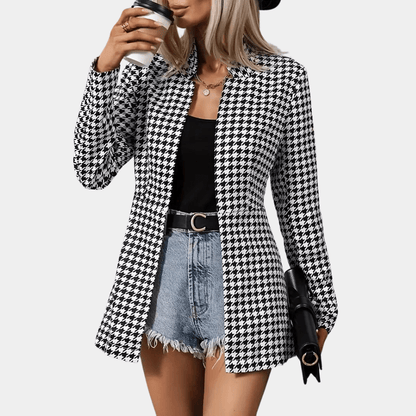 Houndstooth Blazer | Chic Tailored Fit | Lightweight & Versatile | Office to Casual