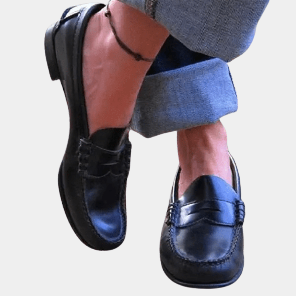 Men’s Classic Leather Loafers | Timeless & Comfortable | Slip-On | Dress & Casual Wear
