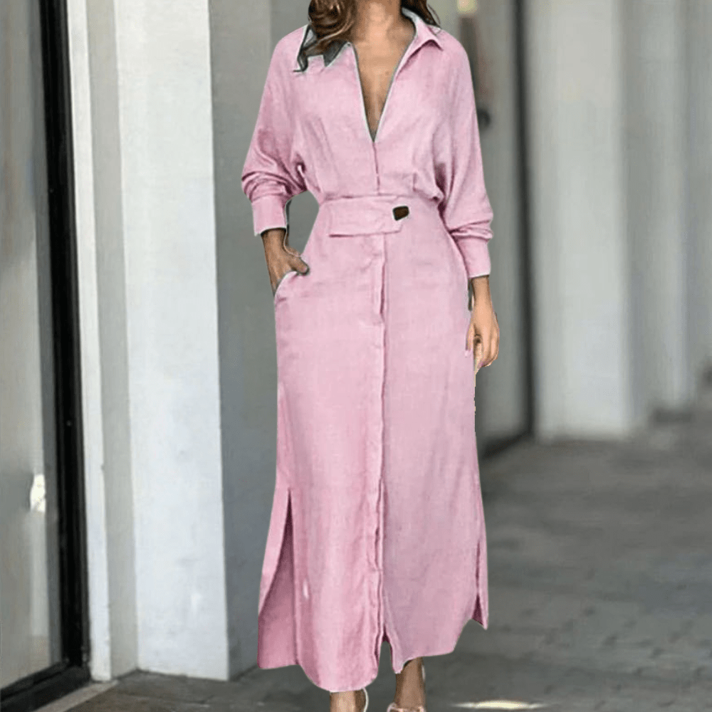 Elegant Belted Blazer Dress | Long Sleeve Maxi | Chic & Sophisticated | Formal & Evening Wear