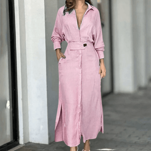 Elegant Belted Blazer Dress | Long Sleeve Maxi | Chic & Sophisticated | Formal & Evening Wear