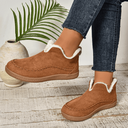 Fleece-Lined Slip-On Loafers | Warm & Cozy | Casual Winter Shoes
