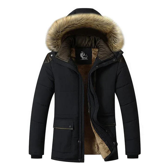 Men’s Insulated Parka | Faux Fur Hood | Heavyweight Winter Warmth