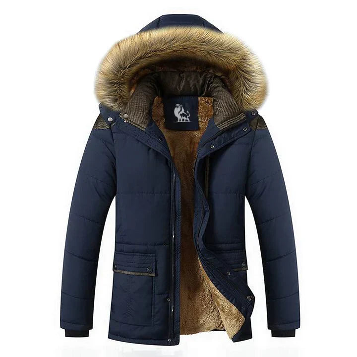 Men’s Insulated Parka | Faux Fur Hood | Heavyweight Winter Warmth