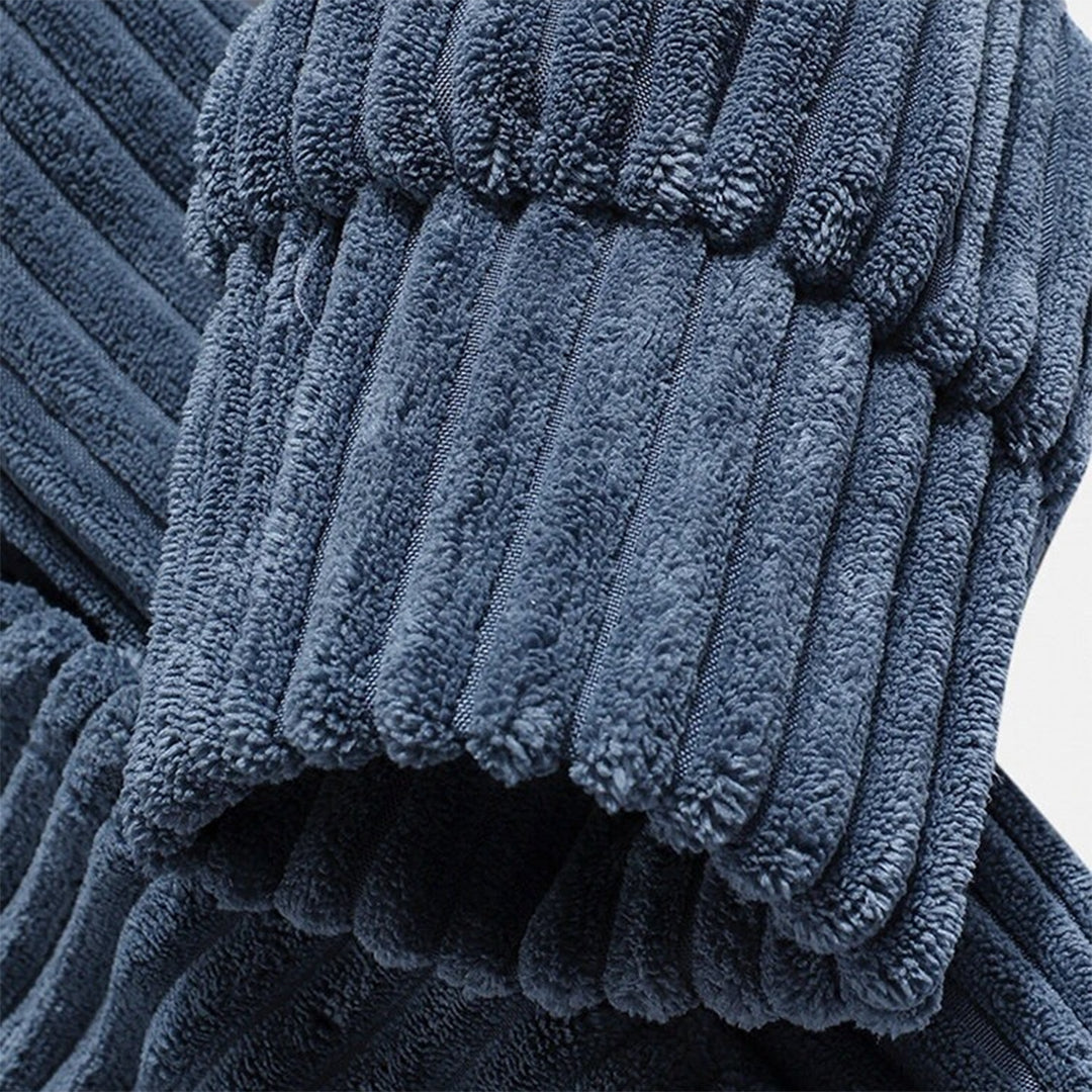 Men’s Corduroy Pullover Hoodie | Soft Ribbed Texture | Relaxed Fit Fall Sweatshirt