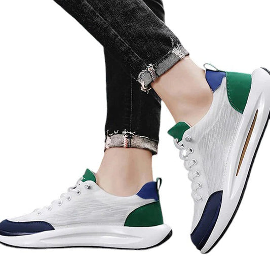 Men’s Retro Colourblock Sneakers | Cushioned Sole | Lightweight Casual Runners