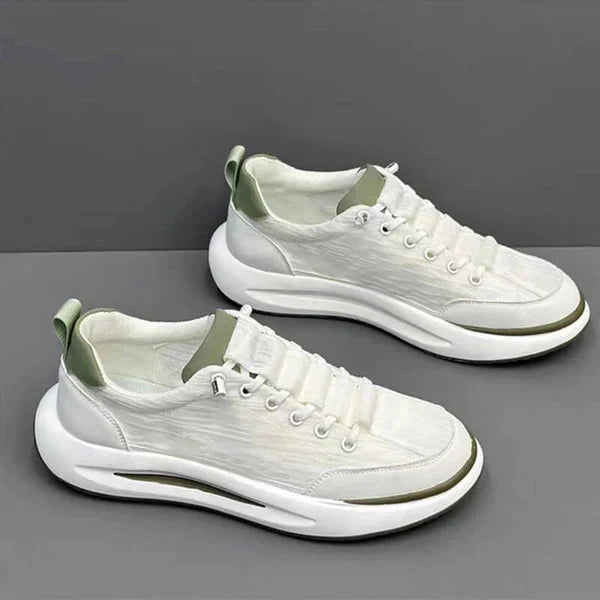Men’s Retro Colourblock Sneakers | Cushioned Sole | Lightweight Casual Runners