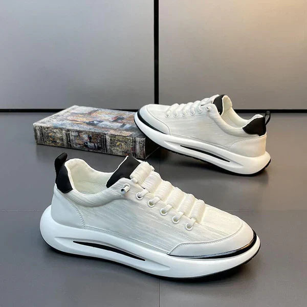 Men’s Retro Colourblock Sneakers | Cushioned Sole | Lightweight Casual Runners