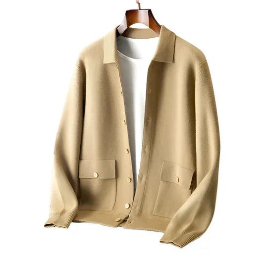 Men's Oversized Knit Cardigan | Soft Button-Up Sweater for Layering