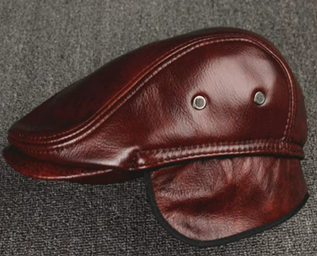 Men’s Leather Flat Cap | Classic Ivy Style | Soft Structured Fit
