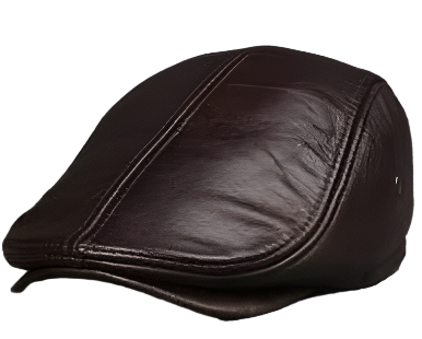 Men’s Leather Flat Cap | Classic Ivy Style | Soft Structured Fit