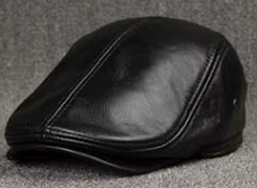Men’s Leather Flat Cap | Classic Ivy Style | Soft Structured Fit