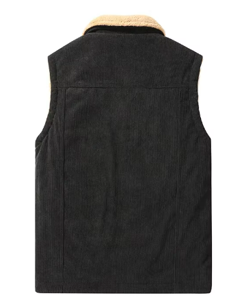 Men’s Sherpa-Lined Utility Vest | Sleeveless Outerwear | Heavyweight Cotton Canvas