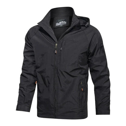 Men's Lightweight Hooded Windbreaker | Water-Resistant Shell | Spring Outerwear