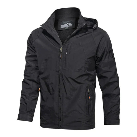 Men's Lightweight Hooded Windbreaker | Water-Resistant Shell | Spring Outerwear