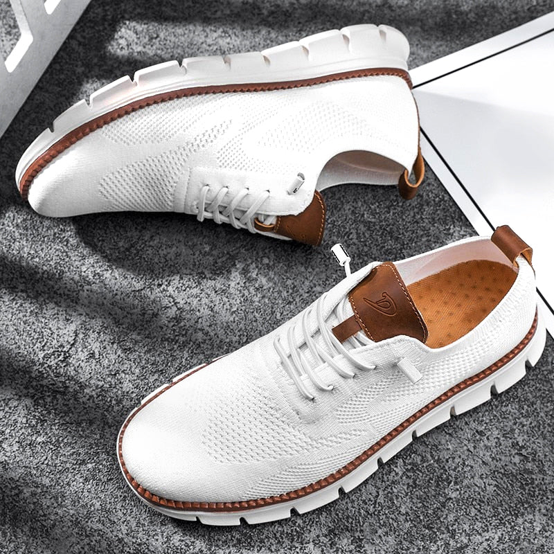 Knit Urban Sneakers | Lightweight Breathable Mesh | Cushioned Everyday Sole
