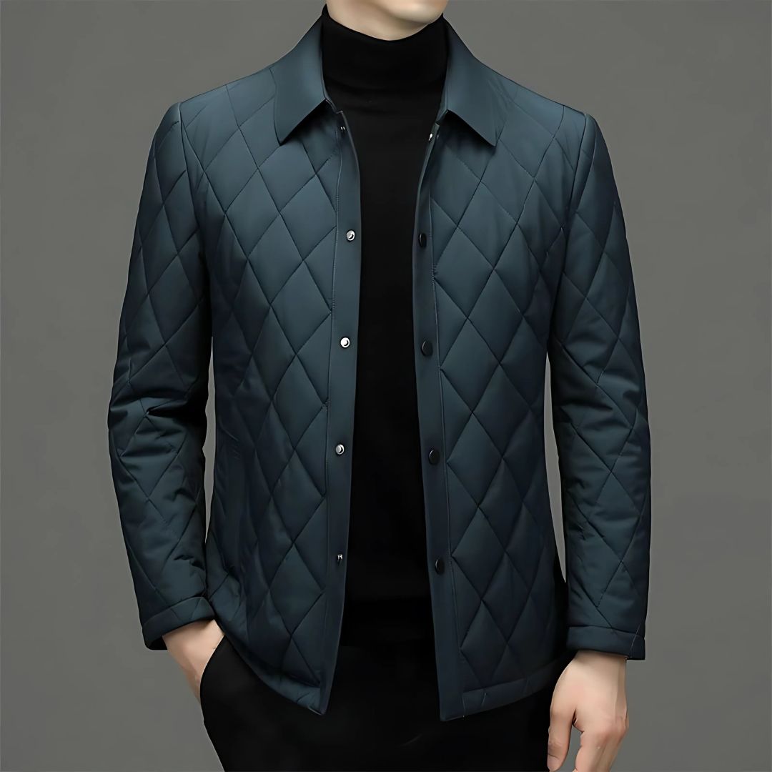 Men’s Quilted Shirt Jacket | Lightweight Insulated Layer | Snap-Front Outerwear