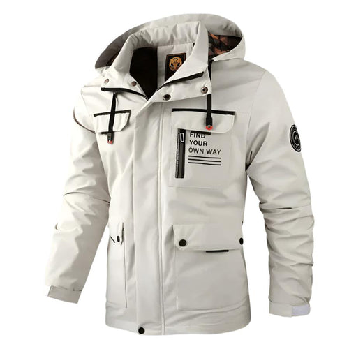 Men’s Hooded Waterproof Parka | Functional Pockets | Adjustable Fit